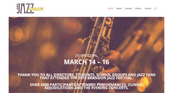 Desktop Screenshot of brandonjazzfestival.com