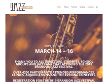 Tablet Screenshot of brandonjazzfestival.com